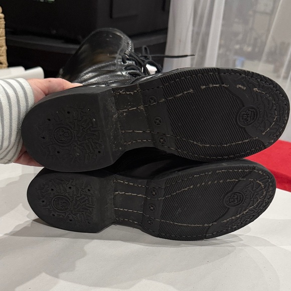 NaNa industrial leather Black Lace-Up Tall Boots - Picture 8 of 8